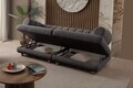 Canapea 3 locuri, Atelier del Sofa, 752EST1155, Lemn de carpen/PAL melaminat, Antracit