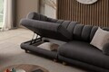 Canapea 3 locuri, Atelier del Sofa, 752EST1155, Lemn de carpen/PAL melaminat, Antracit