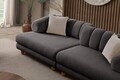 Canapea 3 locuri, Atelier del Sofa, 752EST1155, Lemn de carpen/PAL melaminat, Antracit