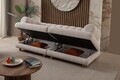 Canapea 3 locuri, Atelier del Sofa, 752EST1156, Lemn de carpen/PAL melaminat, Bej