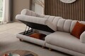 Canapea 3 locuri, Atelier del Sofa, 752EST1156, Lemn de carpen/PAL melaminat, Bej