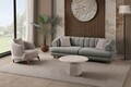 Canapea 3 locuri, Atelier del Sofa, 752EST1157, Lemn de carpen/PAL melaminat, Gri