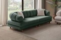 Canapea 3 locuri, Atelier del Sofa, 752EST1158, Lemn de carpen/PAL melaminat, Verde