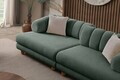 Canapea 3 locuri, Atelier del Sofa, 752EST1158, Lemn de carpen/PAL melaminat, Verde