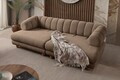 Canapea 3 locuri, Atelier del Sofa, 752EST1159, Lemn de carpen/PAL melaminat, Latte