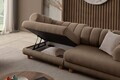 Canapea 3 locuri, Atelier del Sofa, 752EST1159, Lemn de carpen/PAL melaminat, Latte