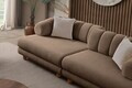 Canapea 3 locuri, Atelier del Sofa, 752EST1159, Lemn de carpen/PAL melaminat, Latte