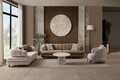Canapea 3 locuri, Atelier del Sofa, 752EST1159, Lemn de carpen/PAL melaminat, Latte