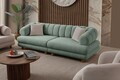 Canapea 3 locuri, Atelier del Sofa, 752EST1160, Lemn de carpen/PAL melaminat, Verde