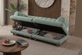 Canapea 3 locuri, Atelier del Sofa, 752EST1160, Lemn de carpen/PAL melaminat, Verde