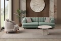 Canapea 3 locuri, Atelier del Sofa, 752EST1160, Lemn de carpen/PAL melaminat, Verde
