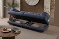 Canapea 3 locuri, Atelier del Sofa, 752EST1161, Lemn de carpen/PAL melaminat, Albastru navy