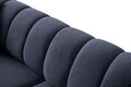 Canapea 3 locuri, Atelier del Sofa, 752EST1161, Lemn de carpen/PAL melaminat, Albastru navy