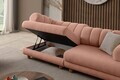 Canapea 3 locuri, Atelier del Sofa, 752EST1162, Lemn de carpen/PAL melaminat, Roz pudra