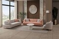 Canapea 3 locuri, Atelier del Sofa, 752EST1162, Lemn de carpen/PAL melaminat, Roz pudra