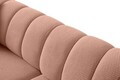 Canapea 3 locuri, Atelier del Sofa, 752EST1162, Lemn de carpen/PAL melaminat, Roz pudra