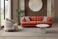 Canapea 3 locuri, Atelier del Sofa, 752EST1163, Lemn de carpen/PAL melaminat, Caramiziu