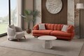 Canapea 3 locuri, Atelier del Sofa, 752EST1163, Lemn de carpen/PAL melaminat, Caramiziu
