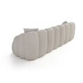 Canapea cu 4 locuri, Atelier del Sofa, 752EST2301, Lemn de carpen/PAL melaminat, Alb