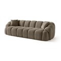 Canapea cu 4 locuri, Atelier del Sofa, 752EST2302, Lemn de carpen/PAL melaminat, Maro