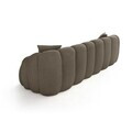 Canapea cu 4 locuri, Atelier del Sofa, 752EST2302, Lemn de carpen/PAL melaminat, Maro
