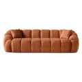 Canapea cu 4 locuri, Atelier del Sofa, 752EST2303, Lemn de carpen/PAL melaminat, Caramiziu