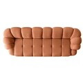 Canapea cu 4 locuri, Atelier del Sofa, 752EST2303, Lemn de carpen/PAL melaminat, Caramiziu