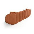 Canapea cu 4 locuri, Atelier del Sofa, 752EST2303, Lemn de carpen/PAL melaminat, Caramiziu