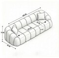 Canapea cu 4 locuri, Atelier del Sofa, 752EST2303, Lemn de carpen/PAL melaminat, Caramiziu