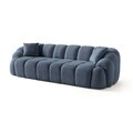 Canapea cu 4 locuri, Atelier del Sofa, 752EST2305, Lemn de carpen/PAL melaminat, Albastru navy