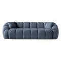 Canapea cu 4 locuri, Atelier del Sofa, 752EST2305, Lemn de carpen/PAL melaminat, Albastru navy
