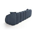 Canapea cu 4 locuri, Atelier del Sofa, 752EST2305, Lemn de carpen/PAL melaminat, Albastru navy