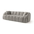 Canapea cu 4 locuri, Atelier del Sofa, 752EST2306, Lemn de carpen/PAL melaminat, Gri