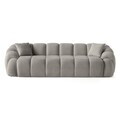 Canapea cu 4 locuri, Atelier del Sofa, 752EST2306, Lemn de carpen/PAL melaminat, Gri