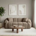 Canapea 2 locuri, Atelier del Sofa, 752EST2502, Lemn de carpen/PAL melaminat, Maro