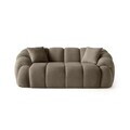 Canapea 2 locuri, Atelier del Sofa, 752EST2502, Lemn de carpen/PAL melaminat, Maro
