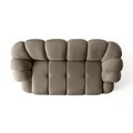Canapea 2 locuri, Atelier del Sofa, 752EST2502, Lemn de carpen/PAL melaminat, Maro