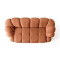 Canapea 2 locuri, Atelier del Sofa, 752EST2503, Lemn de carpen/PAL melaminat, Caramiziu