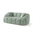 Canapea 2 locuri, Atelier del Sofa, 752EST2504, Lemn de carpen/PAL melaminat, Turcoaz