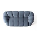 Canapea 2 locuri, Atelier del Sofa, 752EST2505, Lemn de carpen/PAL melaminat, Albastru navy