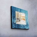 Oglinda decorativa, MA-061, LEMN DE PIN, Cadru din lemn de pin (grosime: 27 mm), Multicolor