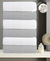 Set prosoape, L'essentiel Maison, Dz, Bumbac, Gri/Negru