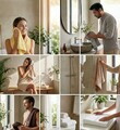 Set prosoape, L'essentiel Maison, Lua, Bumbac, Asortat