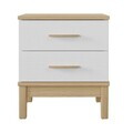 Noptiera, Hanah Home, Etto, 48x54.3x45 cm, PAL MELAMINAT, Lemn / Stejar alb
