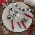 Set tacamuri 24 piese Laguiole, Jean Dubost, inox, rosu