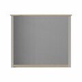 Oglindă decorativă din PAL, Hanah Home, Sento, 90.6x77.6x4.1 cm, PAL MELAMINAT, Gri / Stejar