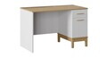 Birou, Hanah Home, Etto, 120x77.3x65 cm, PAL MELAMINAT, Lemn / Stejar alb