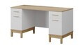Birou, Hanah Home, Etto, 150x77.15x65 cm, PAL MELAMINAT, Lemn / Stejar alb