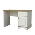 Birou, Hanah Home, Monte, 115x77.3x60 cm, PAL MELAMINAT, Crem / Stejar