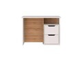 Birou, Hanah Home, New Options, 103.9x73.5x60 cm, PAL MELAMINAT, Crem / Stejar